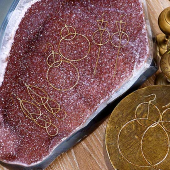 Gorjana Tiered Drop Gold Earrings | NWT - Picture 9 of 9